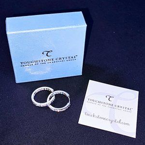 Double Take Earrings - Touchstone Crystal by Swarovski